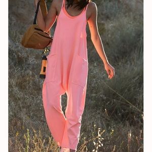 Free People Hot shot Onesie- Guava Juice